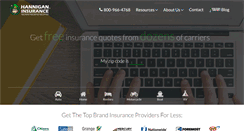 Desktop Screenshot of hanniganinsurance.com