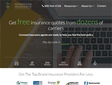 Tablet Screenshot of hanniganinsurance.com